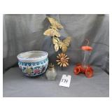 Miniature Hobnail Oil Lamp base &