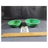 Fiesta Ware Green Bowl Qty 2
