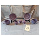 Retired Lilac Fiestaware Saucers, QTY 2, 6' D