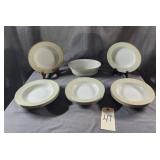 Sango China,Phoenicia Pattern Bowls & Serving Bowl