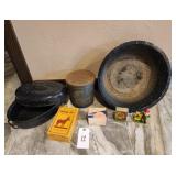 Black Speckled Enamelware & Collectibles