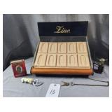 Zino Davidoff Cigar Humidor Display Case W/Keys