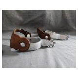 VTG CROCKETT Engraved Cowboy Spurs