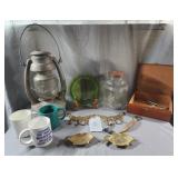 Coffee Jar, Nut Crackers, Lantern, Ashtrays