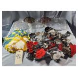 Various Size Pyrex Glass Lids, Cookie Cutters &