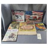 Signs, Advertisement Signs & Magazines
