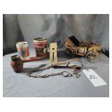 Animal Trap, Copper Tin Car & Collectibles