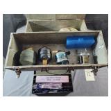 VTG Wooden Carrying Caddy & Fishing Equipment