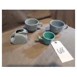 Fiestaware Mugs and Mini Disc  Pitcher