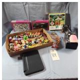 Numerous VTG Toy Figurines, Puzzle
