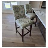 Pair of Upholstered Bar Stools