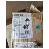 Kichler 1 Light Outdoor Wall Mount Black NIB