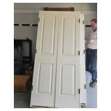 Saginaw 4 panel 6.75' T x 37 7/16' W Double Door