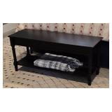 Bench Black Wood Finish