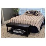 Comforter Pink, White & Red & Pillows & Throw