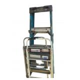 Werner Step 4' Ladder & 2 Step Stools