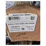 Sheeting 12' X 300' Black Poly Sheet Flashing