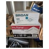 Nutone Vent fan with Light & Broan Vent Fan