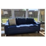 Blue  Sofa with 3 seat cushions