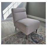 Pink & White Accent Chair