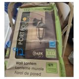 Portfolio Ooutdoor Wall Lantern LED #0616290 NIB