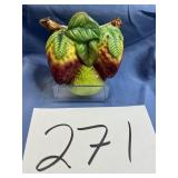 Vtg. 3-D ceramic strawberry pear wall hanger.