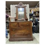 THREE DRAWER DRESSER WITH MIRROR
