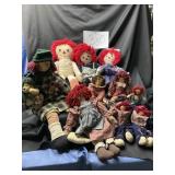 Large collection of raggedy, Ann and Andyï¿½s