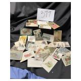 Large collection, vintage postcards, new, and