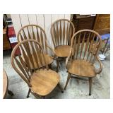 4 OAK CHAIRS