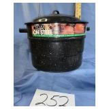 21 qt ceramic on steel canning pot