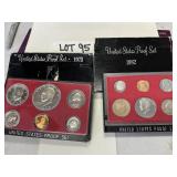 United States proof sets 1973 and 1982