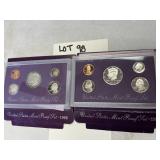 United States proof sets 1988 and 1991
