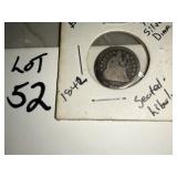 1842 seated liberty dime