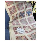 Old star, patch, quilt, and minor staining and
