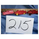 Vintage toy cars. Rubber/plastic.