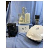 Small appliance box lot plus thermos