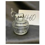 Vintage Jeanette glass donkey