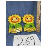 Vintage chalkware wall decor