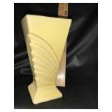 1940s vintage McCoy pottery, yellow art deco