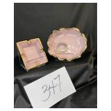 Art deco, oyster plate, and ashtray