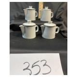 4 DANSK teapots