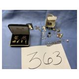 Bits and pieces earrings cufflinks bracelet