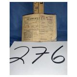 War ration book with stamps