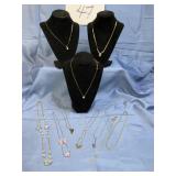 10 Gold tone, custom jewelry necklaces