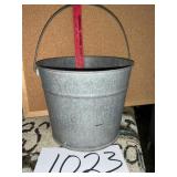 Old galvanized pail