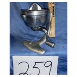 L.E.Mason spinning juicer.  Aluminum, hand crank,