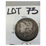 1884 Morgan dollar