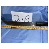 Etched blade machete