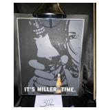 Vtg.  Miller black light sign. Tested